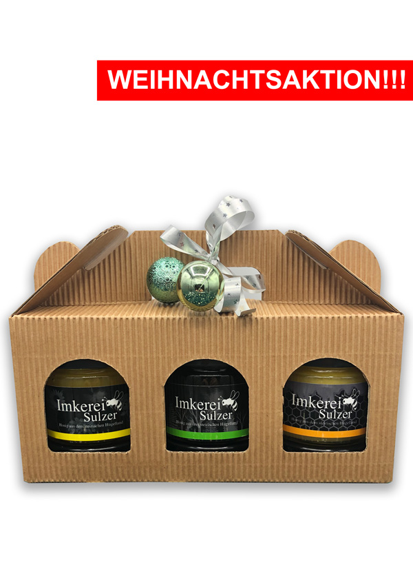 Honig Geschenk-Box 3 Sorten